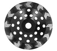 Meule diamantée à 10 dents, corps en acier robuste noir de 180mm pour le ponçage des sols peints en pierre de béton et de ciment