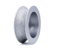 Meule diamantée à bord arrondi brasée sous vide, 25 mm, for le profilage des bords de pierre et granit - Outil abrasif durable(25mm)