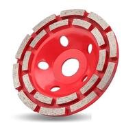 Meule diamantée à double rangée for le profilage de la pierre et du métal, finition de surface 100-125-150-180 mm(150mm)
