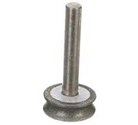 Meule diamantée à tige de 6 mm, grain 150 for le polissage des chanfreins des bords du verre, 1 pièce(4mm)