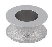 Meule Diamantée Brasée de 7,3 Cm, Roue Abrasive Concave, Disque de Meulage à Bord Demi-rond, Rainurage pour Pierre, Marbre, Granit, Marbre, Polissage de Roche(Concave Grinding Wheel 3.0)