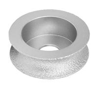 Meule diamantée brasée, diamètre extérieur de 7,3 cm, roue abrasive concave, pierre, céramique, verre, utilisation sèche et humide, outils pour le meulage et le façonnage (Meule concave 2.0)