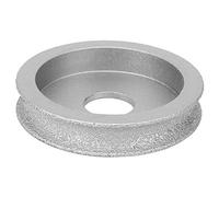 Meule Diamantée Brasée, Meule à Pierre Humide Et Sèche, Pour Meuler La Quartz, Marbre, Granit, Céramique, Pierre Artificielle, Verre (Concave Grinding Wheel 1.0)