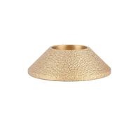 Meule diamantée brasée sous vide, diamètre 75 mm, alésage 20 mm, outils de meulage(45 Bevel 15mm)