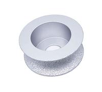 Meule Diamantée Brasée Sous Vide Pleine Fraise Diamantée Bullnose Meule De Profilage Pour Abrasif De Bord De Granit De Pierre,30mm