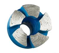 Meule diamantée de 2,5 cm en forme de bol Turbo disque avec plusieurs tiges d'extension pour meuleuse d'angle, béton, pierre, maçonnerie