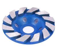 Meule diamantée, Disque de meulage en forme de tasse de diamant de 4 pouces, Type 100, broyeur multicolore for le béton et la pierre(Blue)