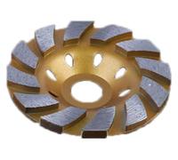 Meule diamantée, Disque de meulage en forme de tasse de diamant de 4 pouces, Type 100, broyeur multicolore for le béton et la pierre(Gold)