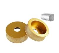 Meule Diamantée Edge Meule diamantée ronde brasée à sec sous vide de 75 mm/3 pouces, bord arrondi for meuleuse d'angle, disque diamanté abrasif(20mm)