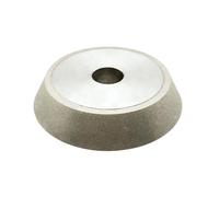 Meule diamantée électrolytique for lame de scie et fraise en carbure de tungstène, 1 pièce, forme plate à biseau unique(200Grit 150mmx32mmx30Deg)