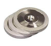 Meule diamantée en alliage for acier, céramique et CBN, affûteuse de 100 à 150mm for la sculpture et le fraisage du Jade, 1 pièce(150 100Dx20mm Hole)