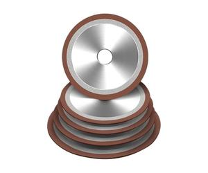 Meule diamantée en résine for carbure de tungstène-disque abrasif à bord d'outils obliques simples 1 pièces(150grit D125xH32mm)