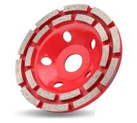 Meule diamantée, Meule diamantée à Double rangée, pierre polie, métal rouge, 100-180mm(125mm)