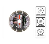 Meule diamantée Promotion 125 x 22,23 mm Metabo - 624307000