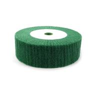 Meule, Disque de polissage à lamelles en fibre nylon 6"/8", non tissé, grain 320, for le et décapage(150mm Green)