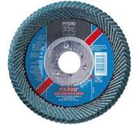 Meule-éventail Ø 125 mm (12200 tr/mn), POLIFAN® SG-ZIRKON-CURVE, radiale, Grain : 40, Larg. : des soudures d'angle - 5 mm G