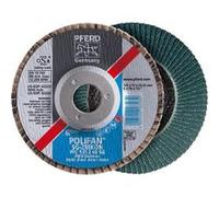 Meule-éventail Ø 125 mm (12200 tr/mn), POLIFAN® SG-ZIRKON, Grain : 60, Modèle Droit G