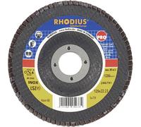 Meule lamellaire Rhodius 205586 LSZ F1 diamètre 125mm Ø intérieur 22.2mm grain 80 1pce.