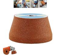 Meule ultra-résistante en corindon blanc - Puissante pour décapage de la rouille et meulage précis - Filetage M10 - Compatible avec les meuleuses d'angle type 100 (100#)