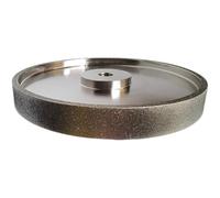 Meules à rectifier 6 pouces pour touret, meule abrasive 6 x 1 pouces avec alésage 1/2 pouce, grain 80 pour l’affûtage des outils en acier rapide, en carbure de tungstène et alliages, corps en acier