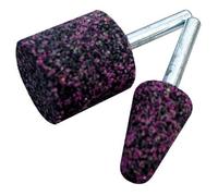 Meules avec tige de 6 mm de couleur noire et rose, idéales pour une utilisation dans le polissage et le ponçage dans les travaux de bricolage et d'artisanat.