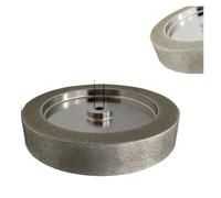 Meules CBN 250 mm 10 pouces for systèmes d'affûtage Tormek T7/T8 - Grains 80, 1000, 5000, 10000, diamètre x largeur 50 mm x arbre 12 mm(250mm 160Grit Flat)