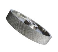 Meules diamantées 6 pouces 157 x 25,4 mm for machine à polir les bijoux, grille lapidaire diamantée, surface texturée pour meuleuse d'angle(45#)