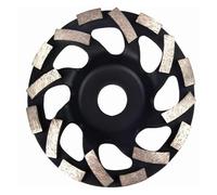 Meules diamantées frittées Cyclone 5'' 6'' 7'' 125 150 180 mm, disques de meulage for béton, granit, forme étrange, segment épais(Yellow 150mm)