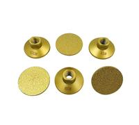 Meules, disques à sculpter, Disque de ponçage diamanté brasé sous vide à sec for profil bord fileté(3PCS,M10 thread)