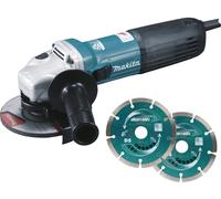 Meuleuse MAKITA GA5040CJD Ø125 mm 1400 W + 2 disques DIAMAK