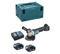 Meuleuse Ø 125 mm 18V LXT - MAKITA - 2 batteries 18V 5.0Ah - chargeur - MakPac - DGA508RTJ