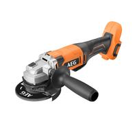 AEG - Meuleuse 125 mm sans fil 18 Volts [PRO18V] - Changement de lame sans outil - livrée avec une carter et un disque (sans batterie) - BEWS18-125X2-0