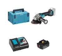 Meuleuse Ø125 mm 18V DGA504ZJ + 1 batterie BL1850B 18V 5 Ah + chargeur rapide DC18RC MAKITA