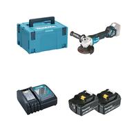 Meuleuse Ø125 mm 18V DGA517ZJ + 2 batteries BL1850B 18V 5 Ah + 1 chargeur DC18RC MAKITA