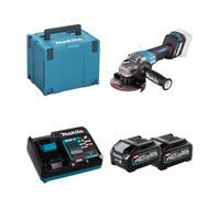 Meuleuse Ø125 mm 40V GA029GZ01 + 2 batteries 40V 4 Ah + chargeur rapide DC40RA MAKITA
