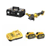 Meuleuse Ø125 mm 54V DCG418NT-XJ + 2 batteries 18/54V 6-2Ah + 1 chargeur DCB118-QW DEWALT