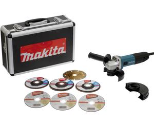 Meuleuse Ø125 mm 720W - MAKITA - avec 7 Disques - coffret - GA5030RSP6
