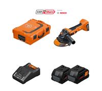 Meuleuse Ø125 mm CCG 18-125-7 AS + 2 batteries ProCORE 18V 8 Ah AS + 1 chargeur GAL 18V-160 CV AS FEIN