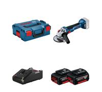 Meuleuse Ø125 mm GWS 18V-10 + 2 batteries GBA 18V 4 Ah + 1 chargeur GAL 18V-40 BOSCH