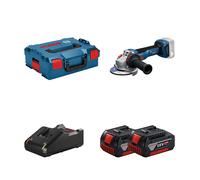 Meuleuse Ø125 mm GWS 18V-11 + 2 batteries GBA 18V 4 Ah + Chargeur GAL 18V-40 BOSCH