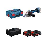 Meuleuse Ø125 mm GWS 18V-11 S + 2 Batteries EXPERT 4 Ah + 1 Chargeur GAL 12V/18V-80 BOSCH