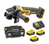 Meuleuse Ø125mm 18V DEWALT DCG405P3-QW avec un coffret et 3 batteries 5,0 Ah