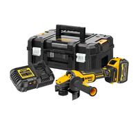 Meuleuse Ø125mm 18V DEWALT DCG409T1-QW Brushless avec un coffret et une batterie 6,0 Ah 54V FLEXVOLT