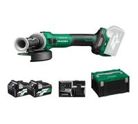 Hikoki Meuleuse Ø125 mm G3613DVEWQZ 36V Brushless, interrupteur autobloquant, vitesses variables