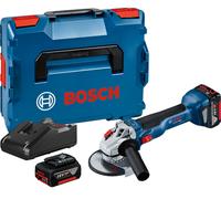 Meuleuse angulaire Bosch Professional GWS 18V-10 + 2 batteries 4,0Ah + chargeur GAL 18V-40 + L-BOXX - 06019J4007