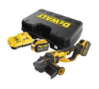 Meuleuse 230 mm XR FLEXVOLT 54V Brushless - DEWALT - 2 batteries 54V 3.0Ah - chargeur - coffret - DCG460X2-QW