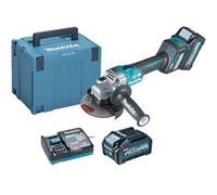 Makita Meuleuse XGT GA023GM201 125 mm 40V + 2x BL4040 4Ah + chargeur DC40RA MAKPAC