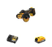 Meuleuse Ø76 mm XR 18V DCS438N-XJ + 1 batterie 18V 1,7 Ah + 1 chargeur DCB1104-QW DEWALT