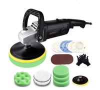 Meuleuse à béton, 1200 W, polisseuse orbitale aléatoire 3000 tr/min avec ponceuse à vitesse variable (polisseuse K2)