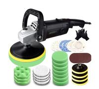 Meuleuse à béton, 1200 W, polisseuse orbitale aléatoire 3000 tr/min avec ponceuse à vitesse variable (polisseuse K3)